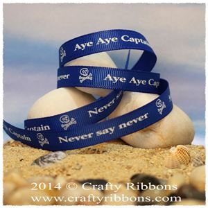 Pirate Ribbons - Aye Aye Blue